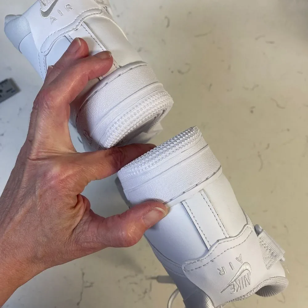 Nike Air Force 1 High LE Triple White GS Sneakers Size 6.5 Y DH2943-111 BIG KIDS